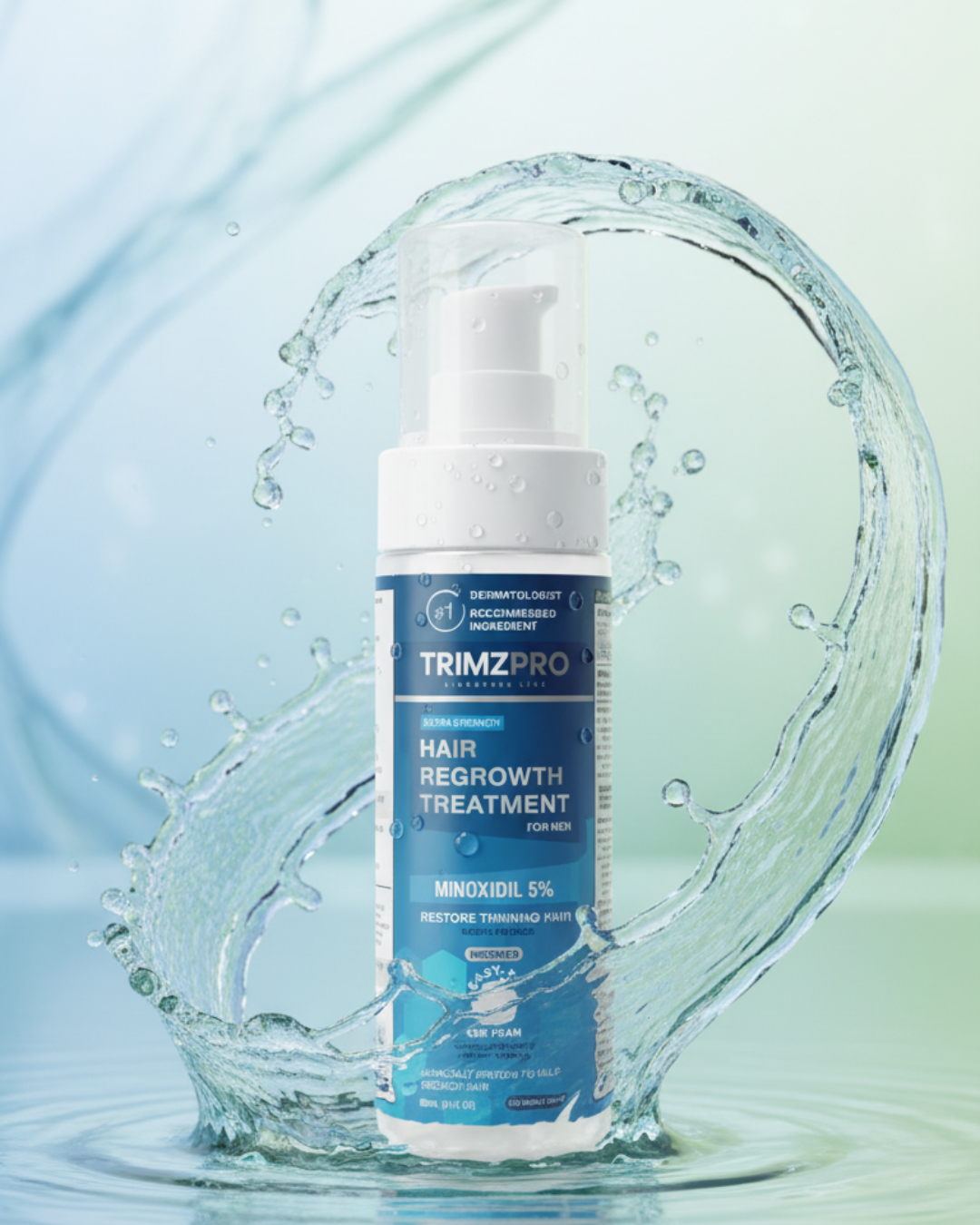Trimzpro 1 Month Signature Line Minoxidil (5% Extra Strength) Hair Regrowth Foam + Biotin Complex For Men New